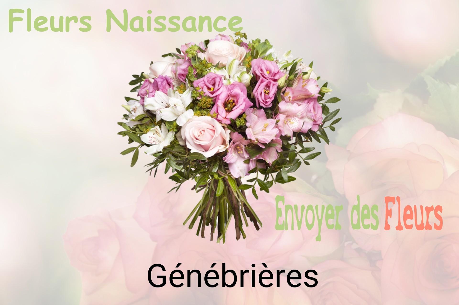 Bouquet de fleurs de naissance livré à Génébrières
